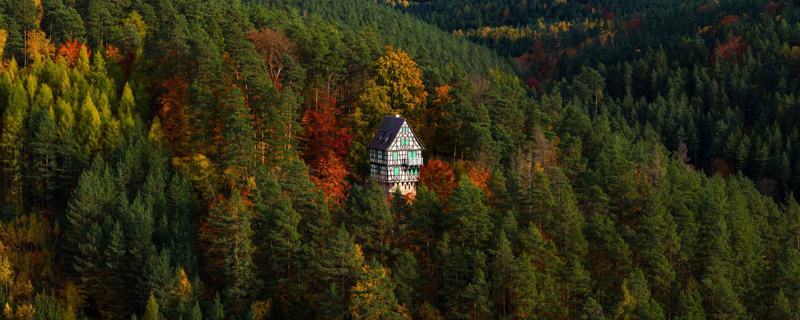 Der Herzogstuhl bei Kahla als Panorama Foto