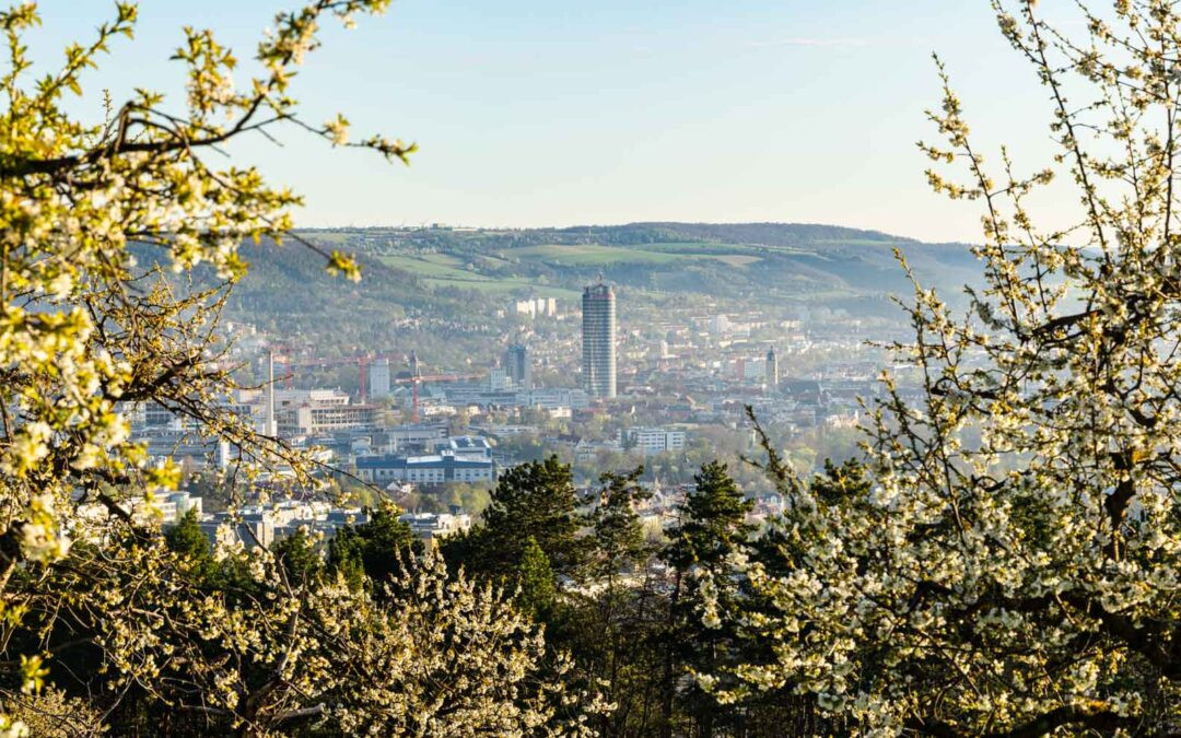Frühling in Jena: Standorte der Kirschblüte